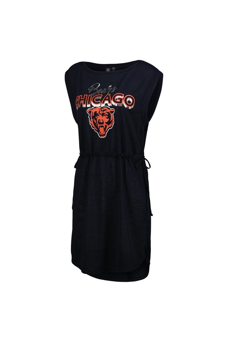 Women's G-III 4Her by Carl Banks Navy Chicago Bears G.O.A.T. Swimsuit Cover-Up, Alternate, color, Navy