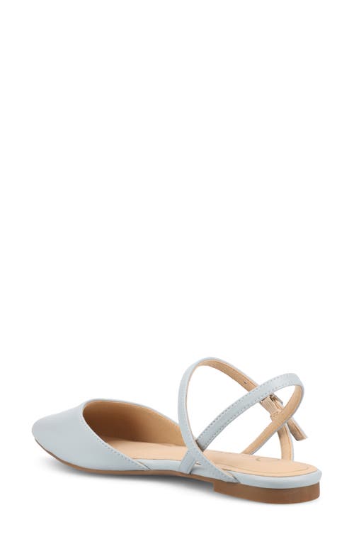 Shop Journee Collection Martine Supernatural Shades Slingback Flat In Blue