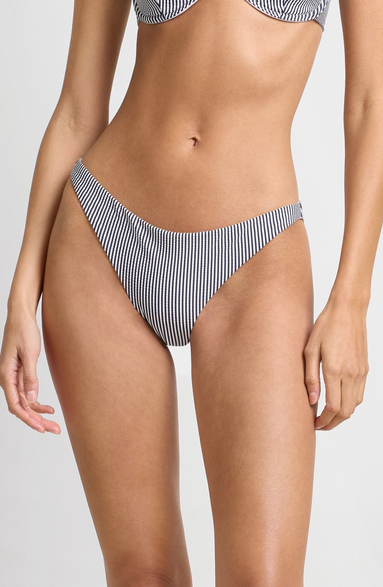 Onia Ashley Bikini Bottoms, Main, color, Noir Navy/ White