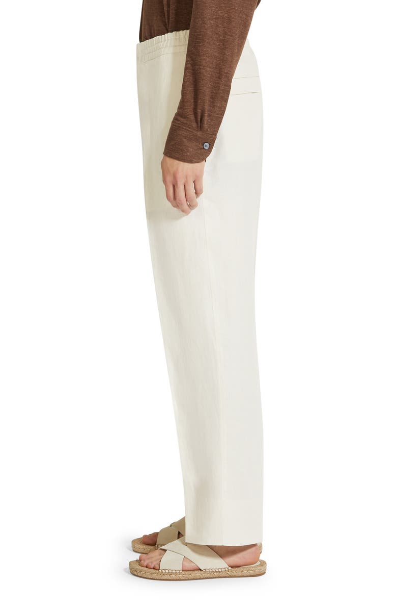 ZEGNA Oasi Linen Drawstring Trousers, Alternate, color, Calcare