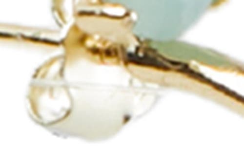 Argento Vivo Semiprecious Stone Hoop Earrings