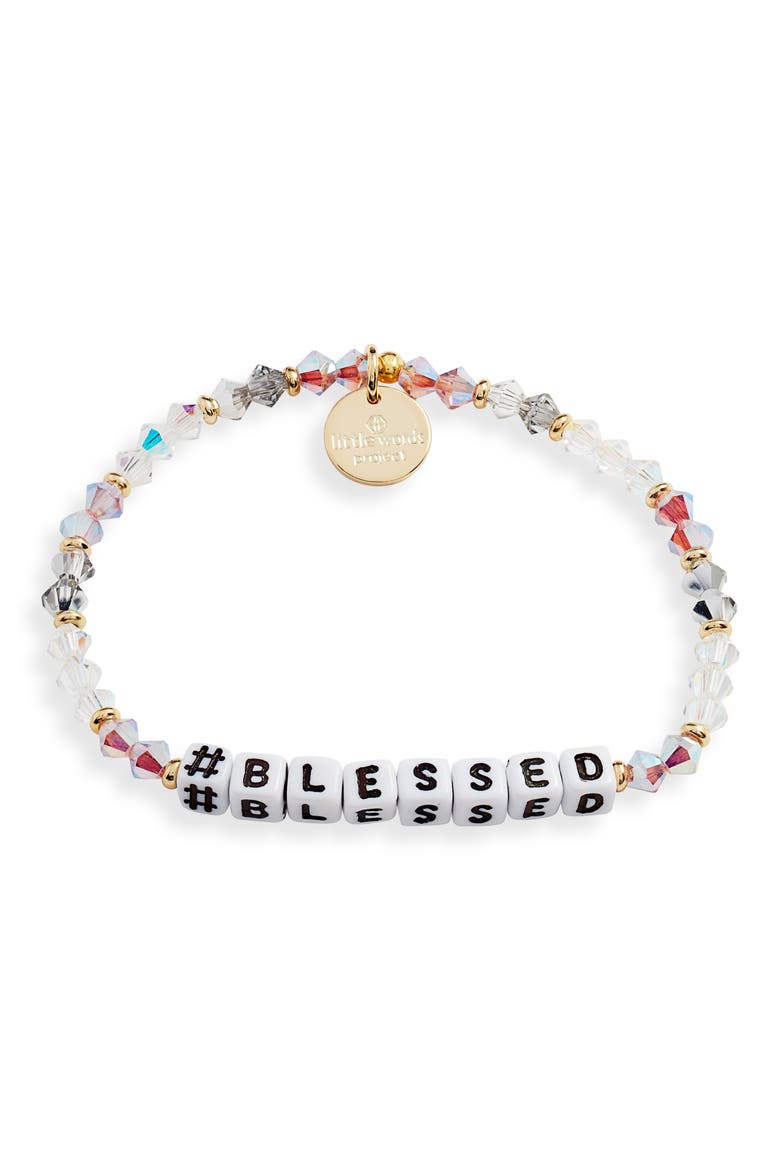 Beaded Stretch Bracelet, Main, color, CLEAR/ MULTI