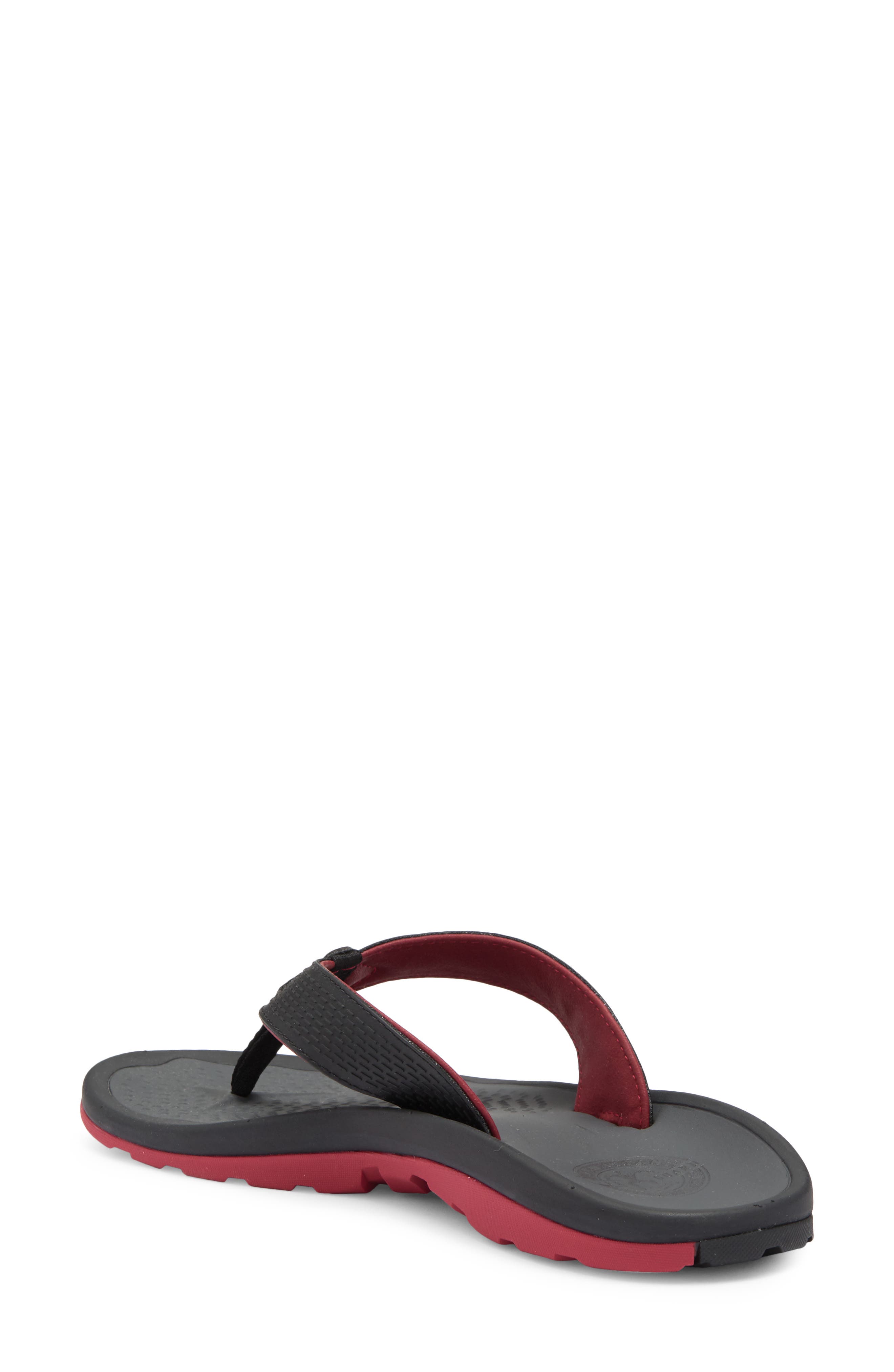 OluKai Imaka Flip Flop, Alternate, color, Black / Black