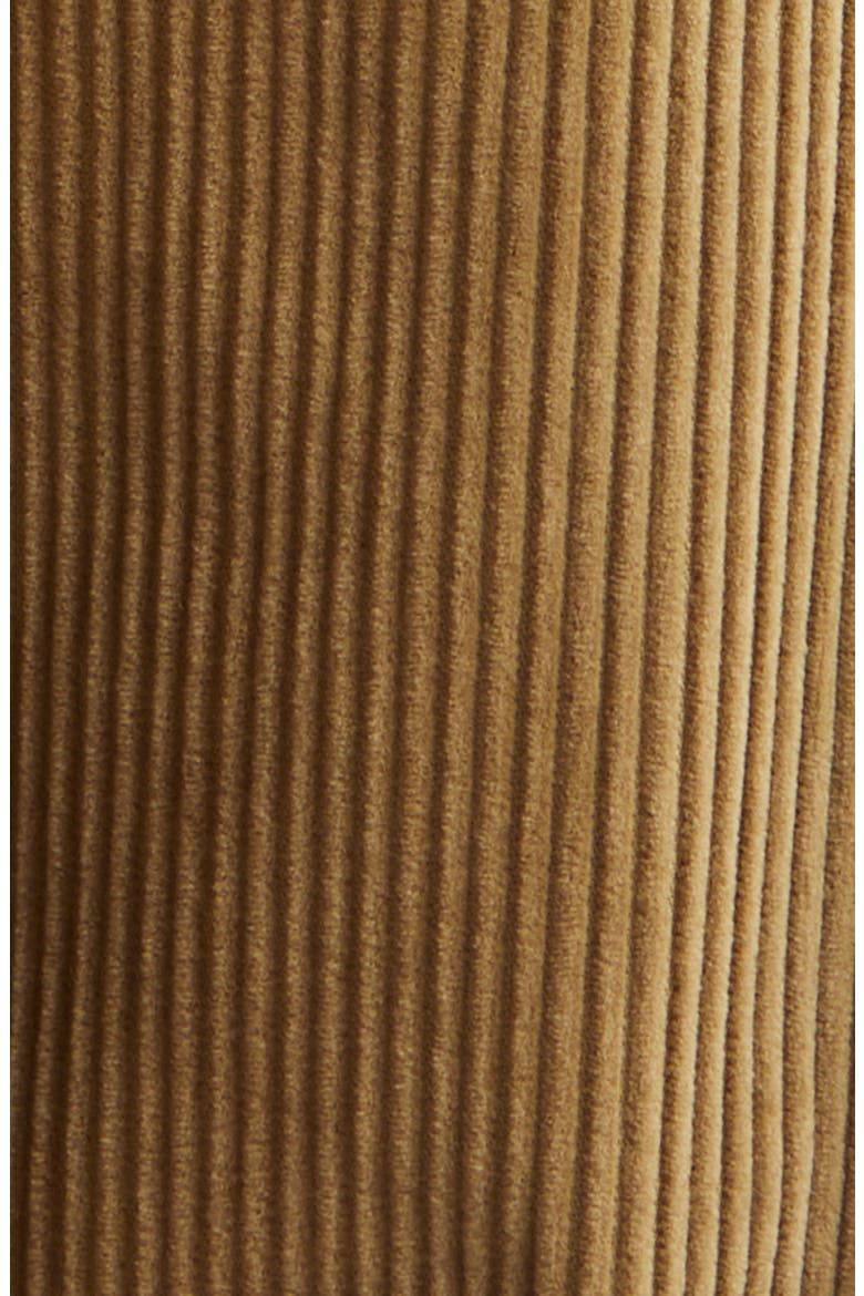 Ted Pleated Lower Waist Corduroy Trousers, Alternate, color, BEIGE
