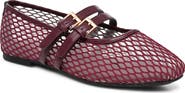 Nicole Miller Buckled Mesh Flat