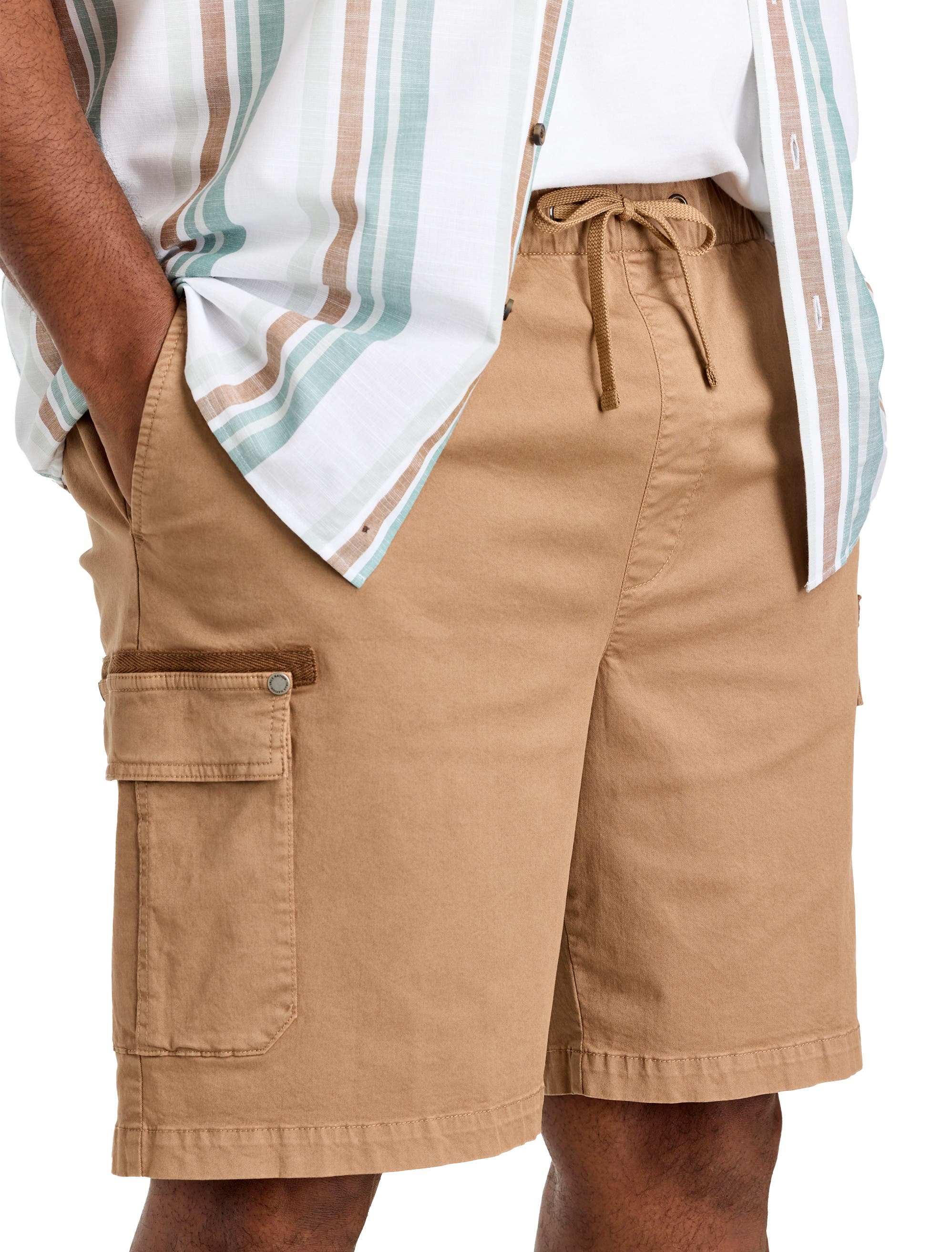 Big & Tall Athletic Fit Drawstring Cargo Shorts - image 2