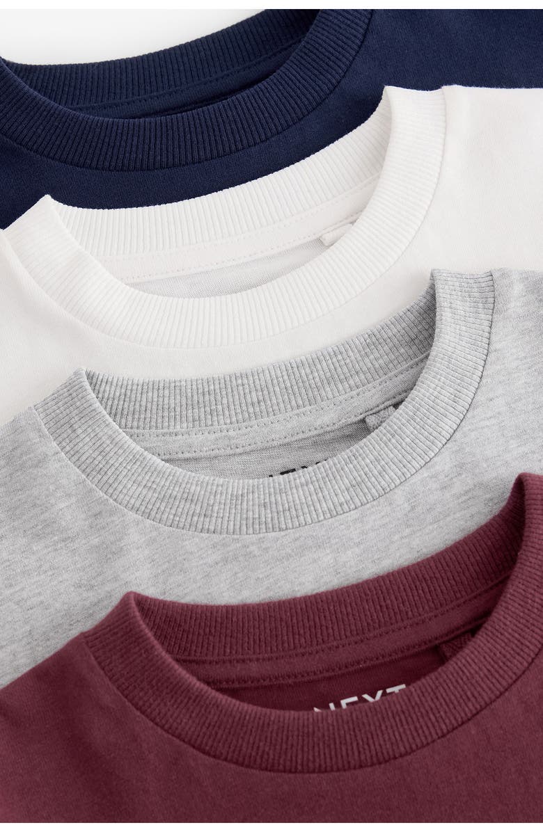 NEXT Kids' Assorted 4-Pack Long Sleeve T-Shirts, Alternate, color, Red