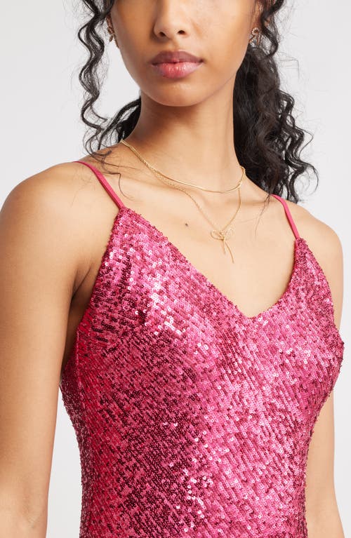 Bp. Sequin Minidress In Pink