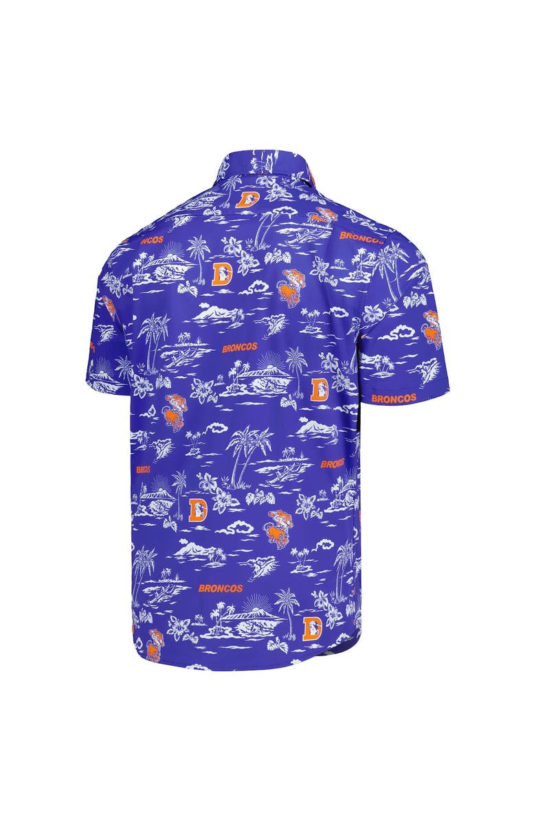 Reyn Spooner Men's Reyn Spooner Royal Denver Broncos Throwback Kekai Print Button-Up Shirt, Alternate, color, Royal
