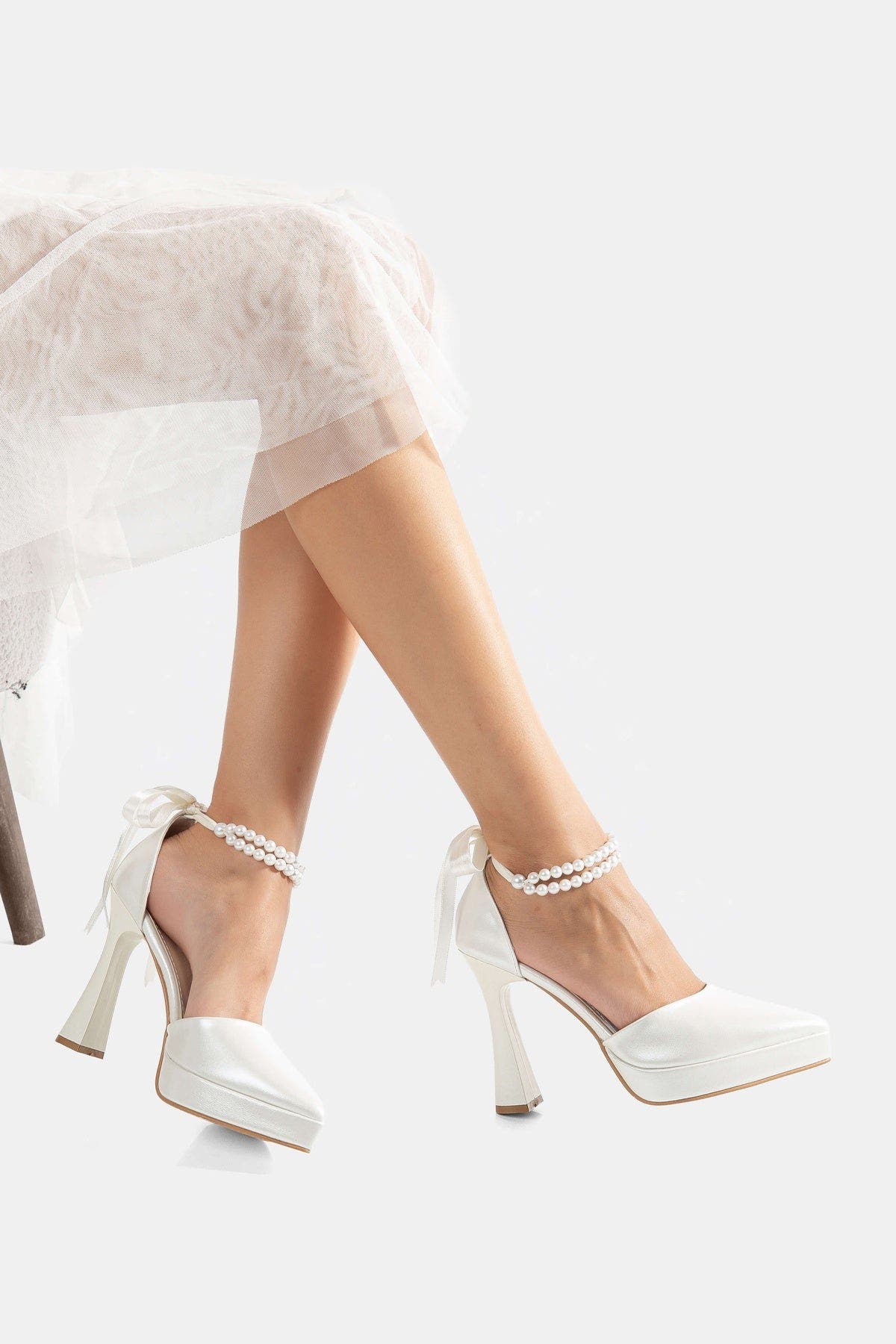 Vanice Pearl Bridal High Heel Pump, Alternate, color, Ivory