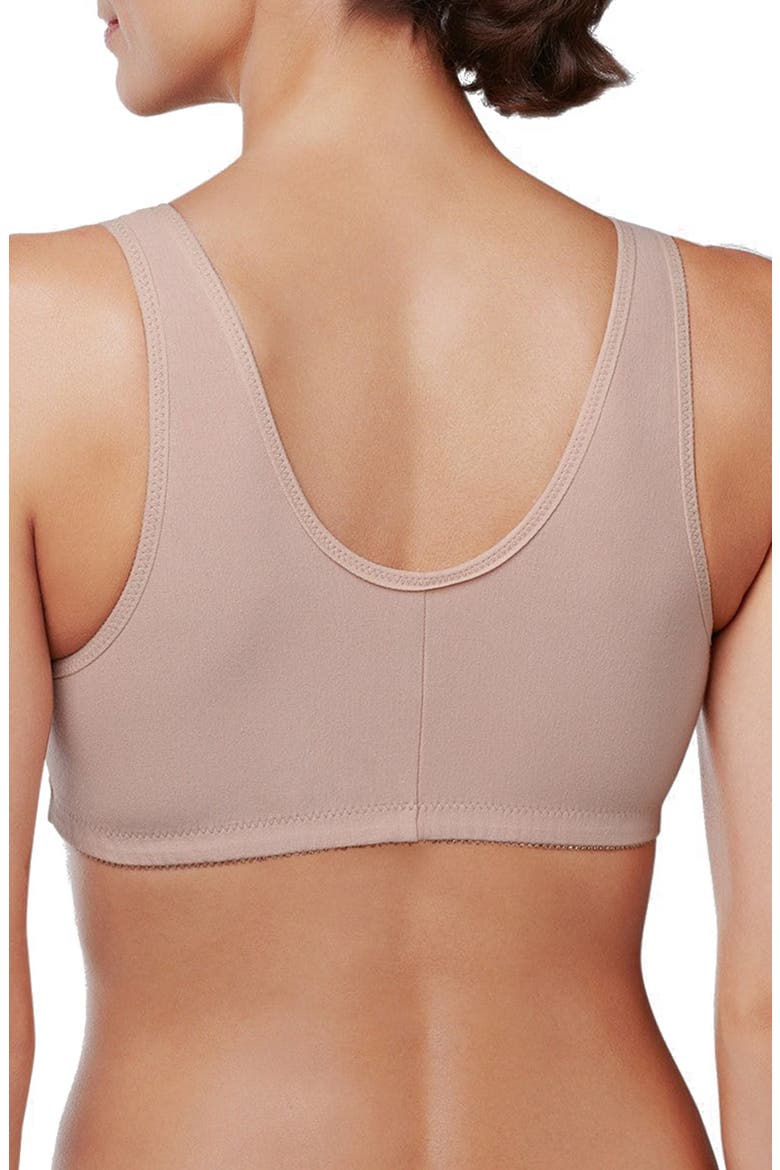Frances Soft Cup Cotton Leisure Bra, Alternate, color, BEIGE