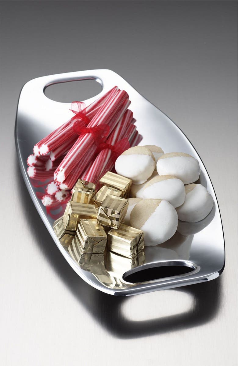 Nambé Handled Tray, Alternate, color, Silver