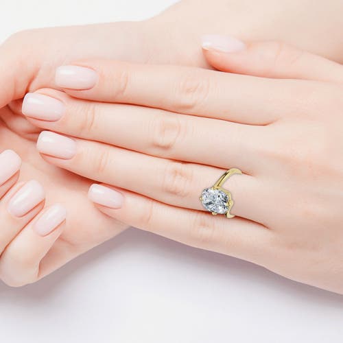 Bliss Diamond Certified 4ct Atelier Solitaire Diamond Engagement Ring 14k Gold Lab Grown In Gold