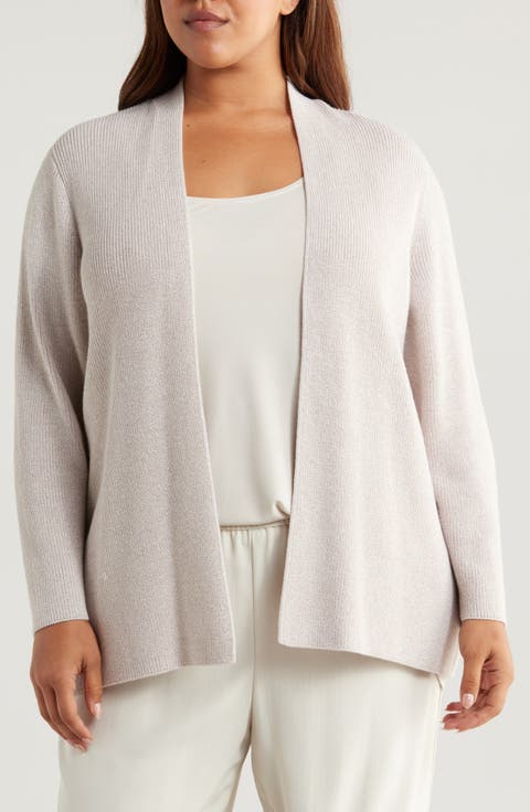 Organic Cotton Open Front Cardigan