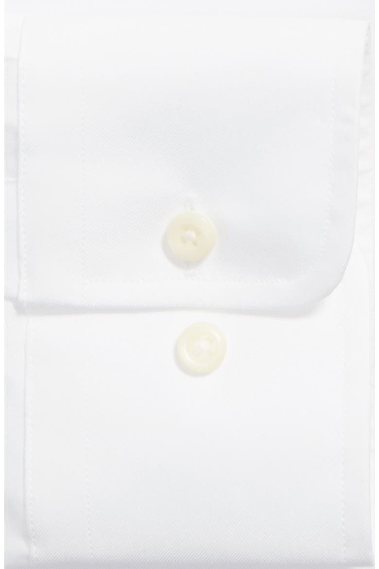 Regular Fit Superfine Twill Dress Shirt, Alternate, color, WHITE
