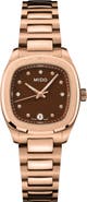 MIDO Multifort TV Diamond Bracelet Watch, 27.6mm x 28mm