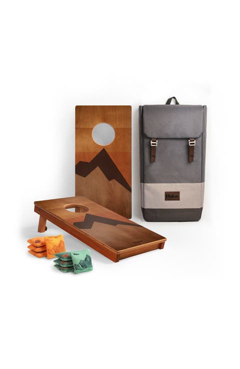 1ft x 2ft Mahogany Pathfinder Cornhole Board Set