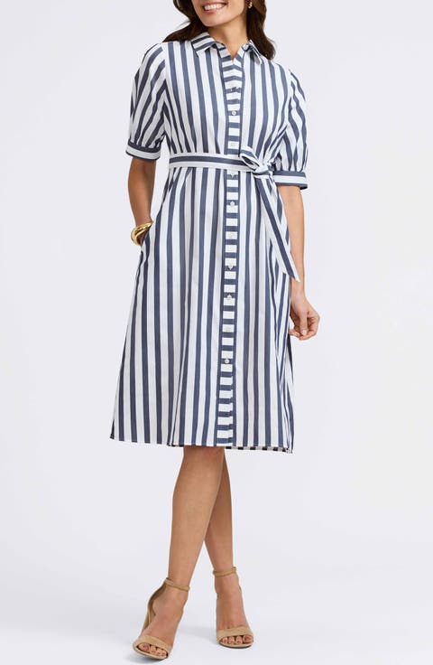 Esther Stripe Shirtdress