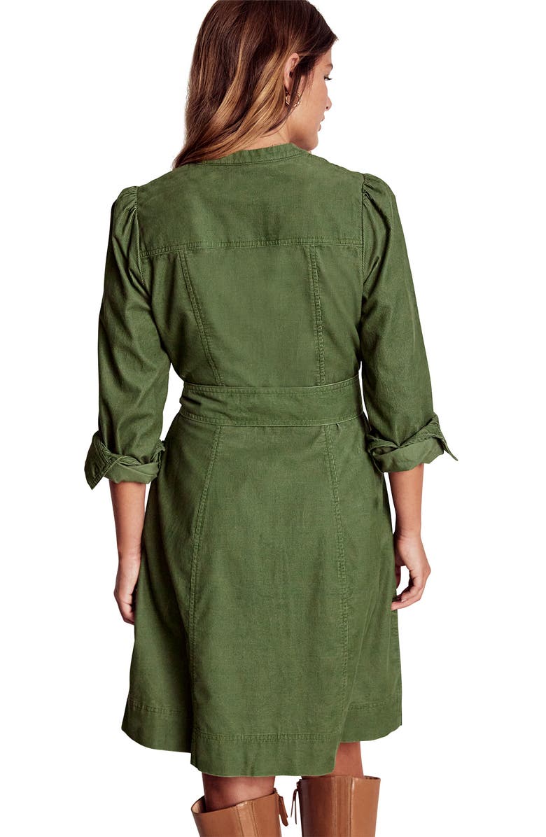 Boden Long Sleeve Cotton Corduroy Shirtdress, Alternate, color,