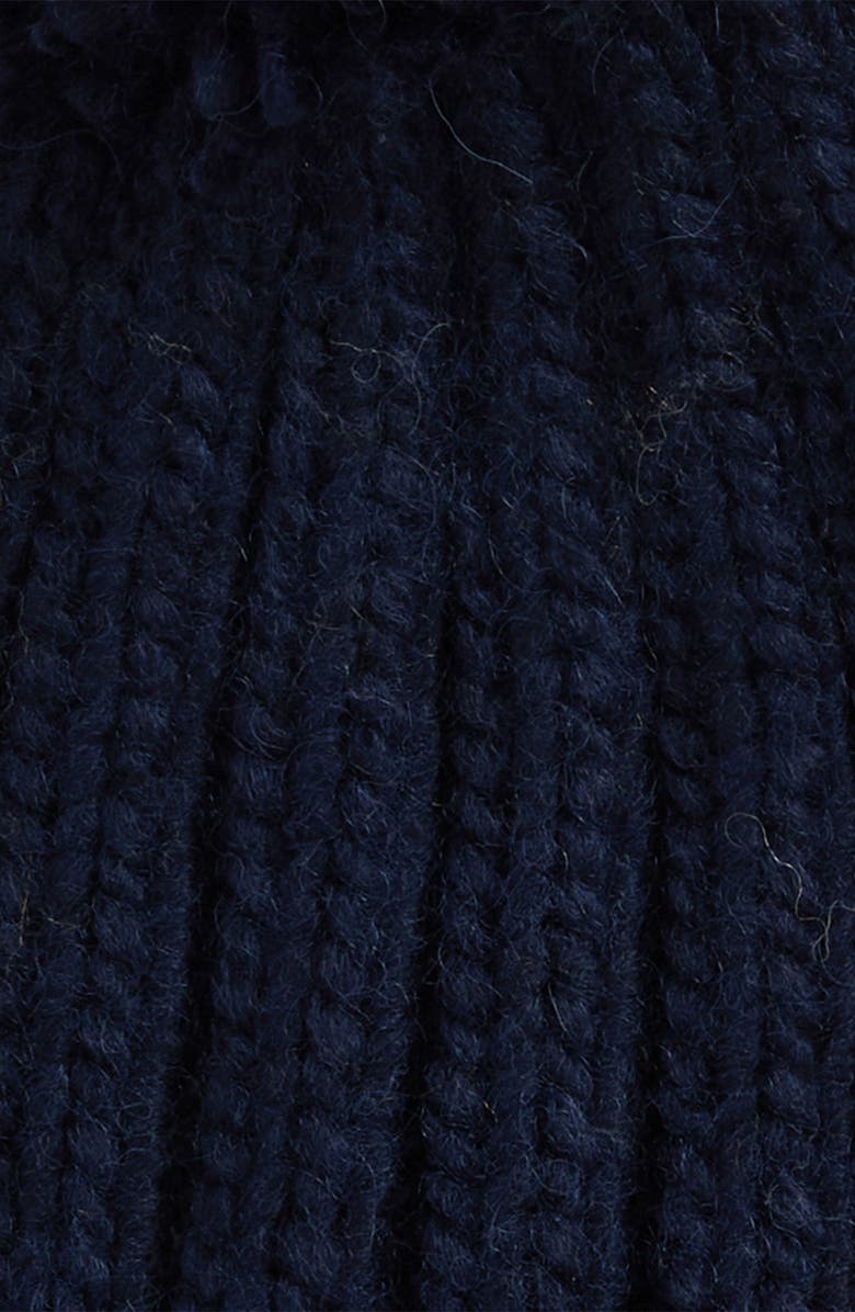 Barbour Kelson Pompom Beanie, Alternate, color, Navy