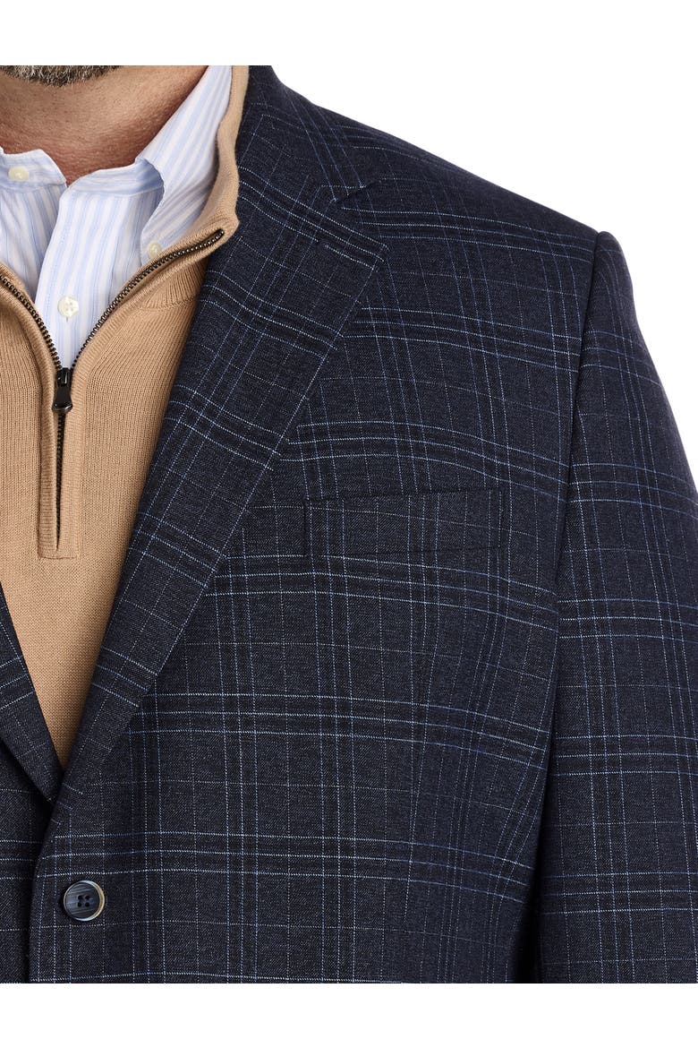 Big & Tall Patterned Sport Coat, Alternate, color, NAVY