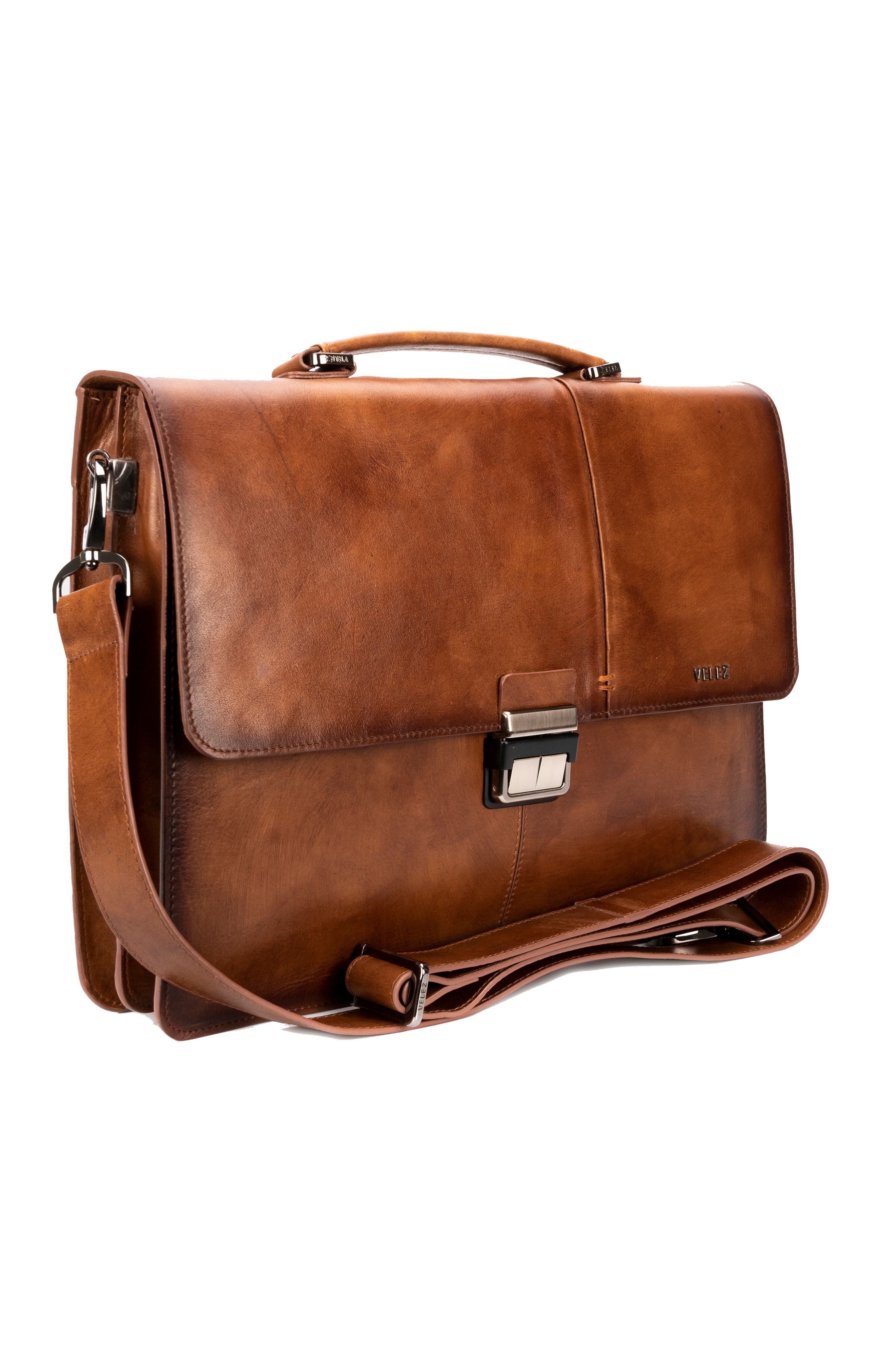 Velez Aperto Leather Laptop Bag for Men, Alternate, color, Honey