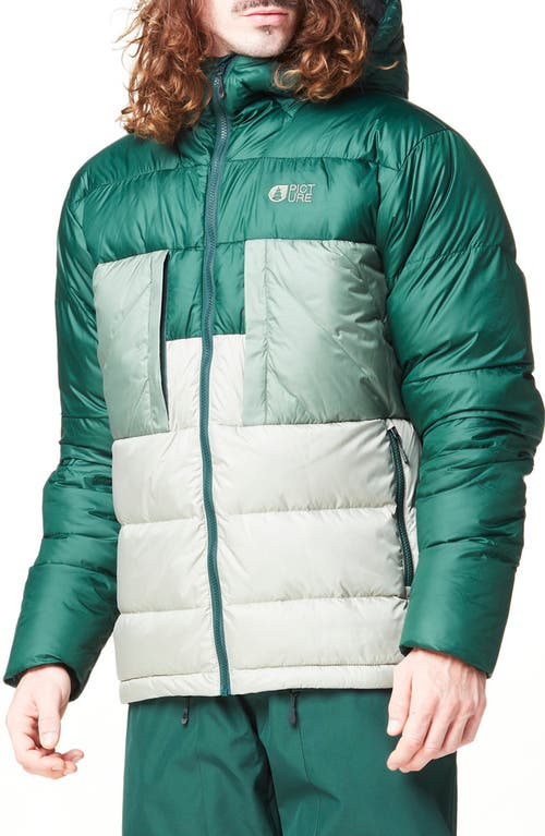 Picture Organic Clothing Hi Puff Recycled Down Jacket in Ponderosa Pine/Shadow 