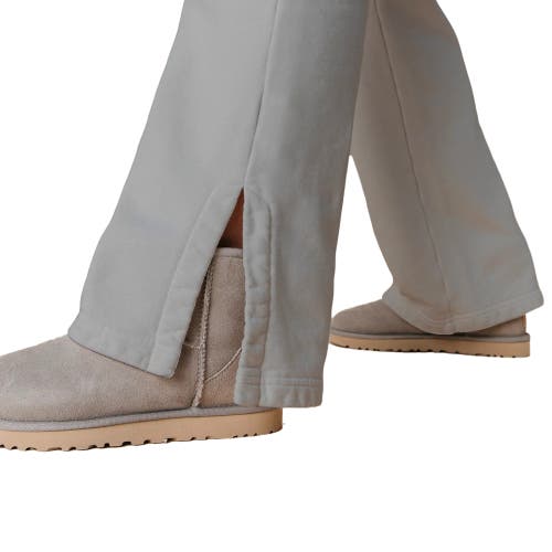 Ocio Organic Cotton Teddy Flare Pant In Gray