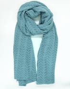 Portolano Cashmere openwork wrap