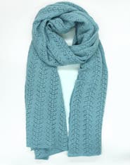 Portolano Cashmere openwork wrap