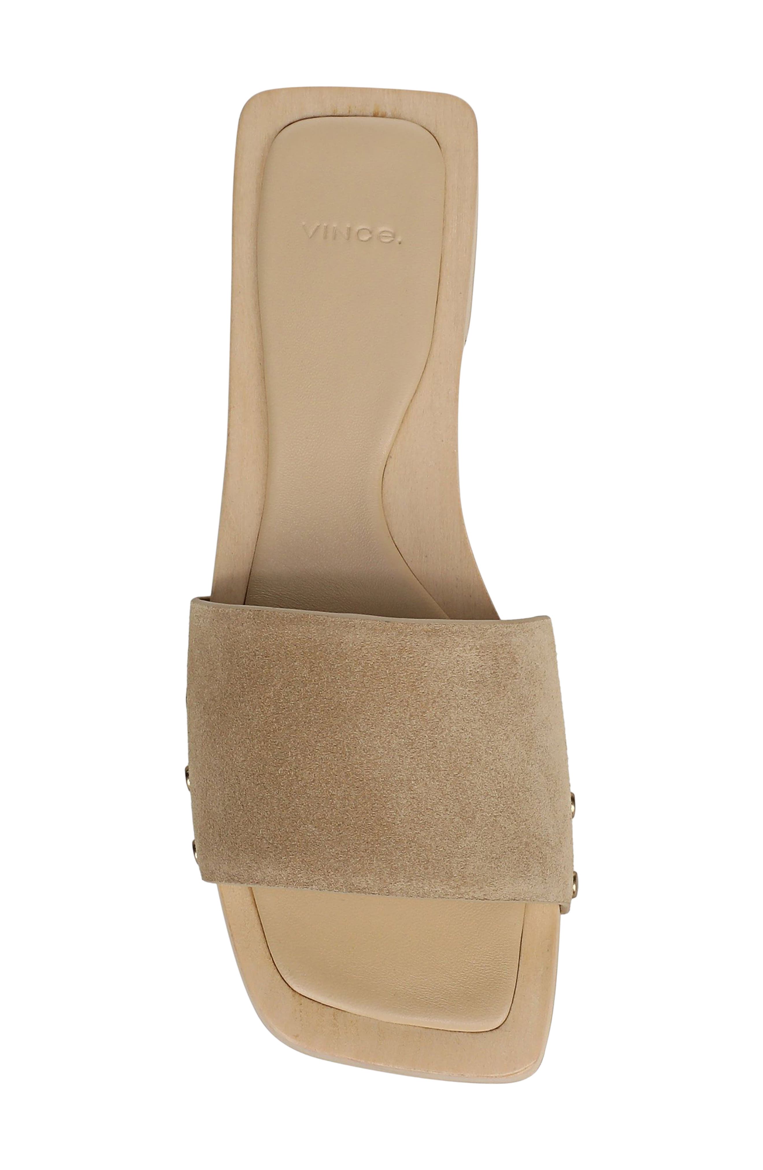 Vince Barbara Slide Sandal, Alternate, color, Wheat