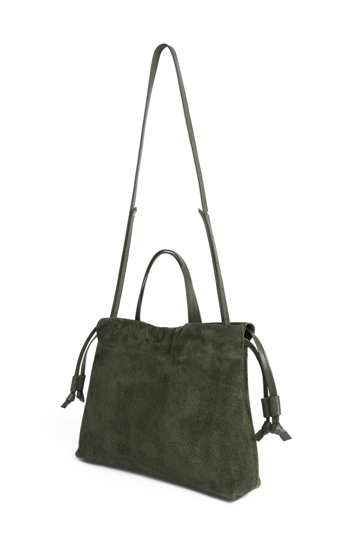 Mini Asisi Convertible Suede Crossbody, Alternate, color, Olive Suede