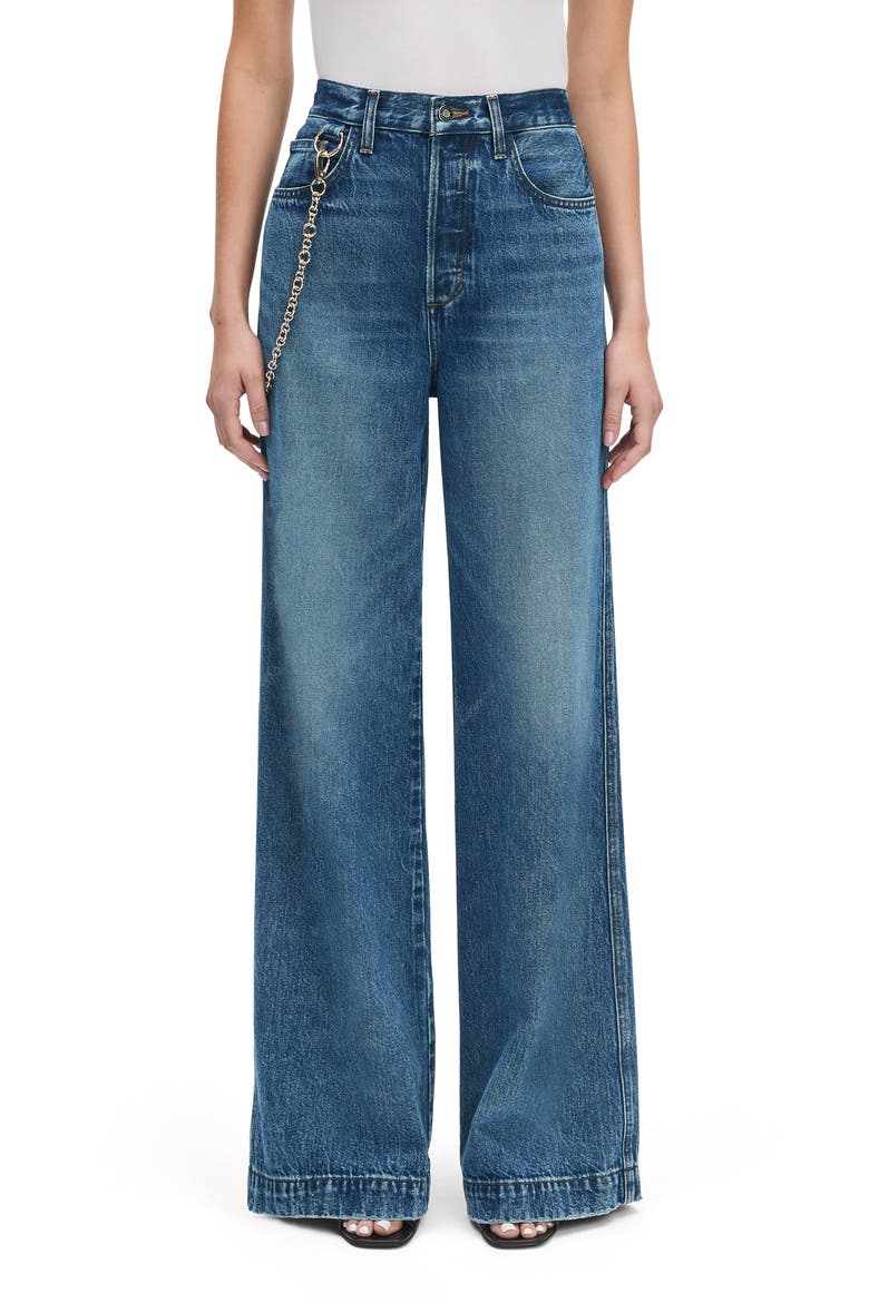 The Masha Superhigh Waist Wide Leg Jeans, Main, color, DILLION