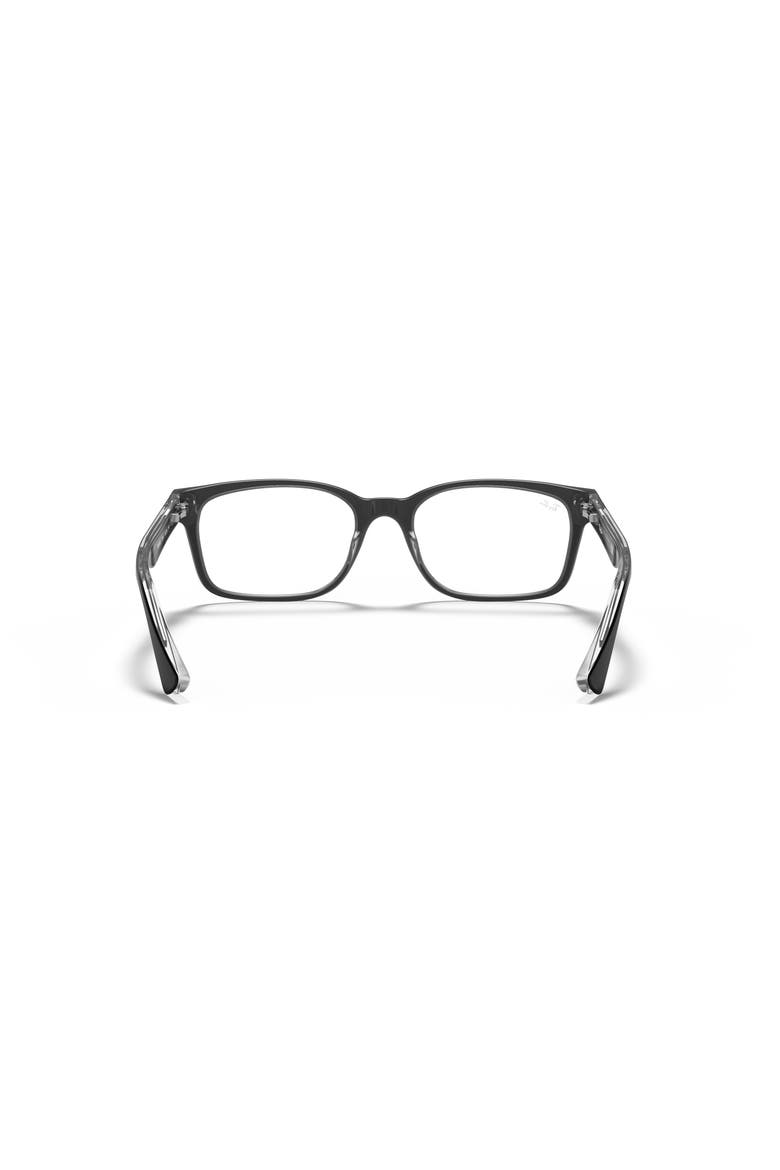 51mm Square Optical Glasses, Alternate, color, BLACK