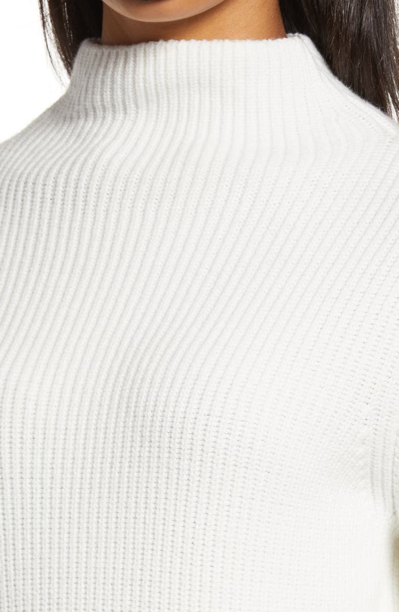 Rachel Parcell Funnel Neck Ribbed Sweater, Alternate, color,