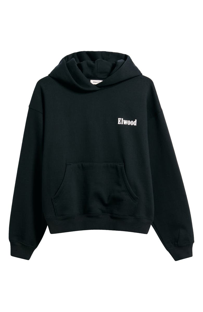 Elwood Trademark Logo Heavyweight Hoodie, Alternate, color, Coal