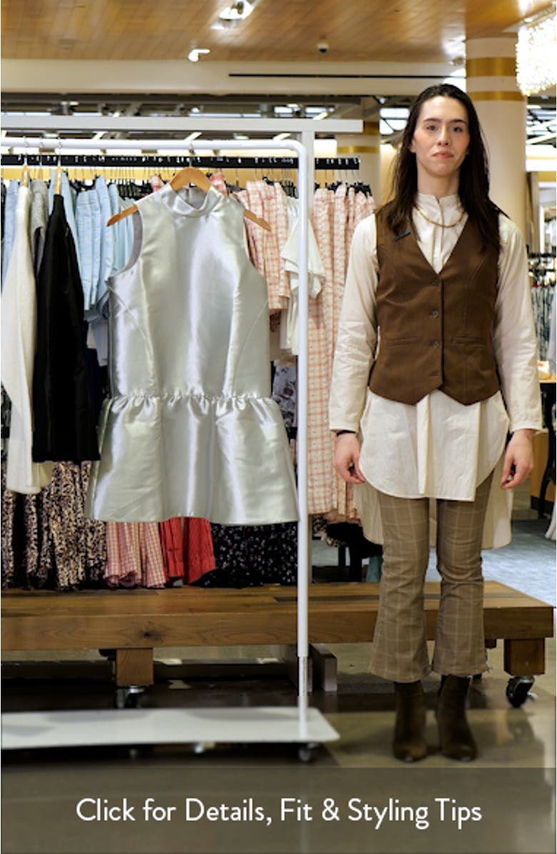 Blaze Sleeveless Satin Minidress, sales video thumbnail