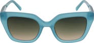 Oscar de la Renta 50mm Gradient Square Cat Eye Sunglasses
