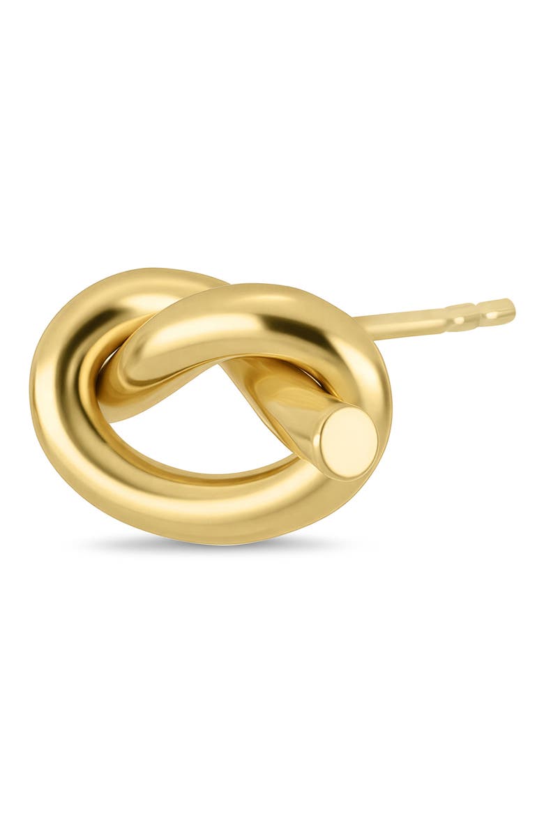 14k Gold Knotted Stud Earrings, Alternate, color, 14K YELLOW GOLD
