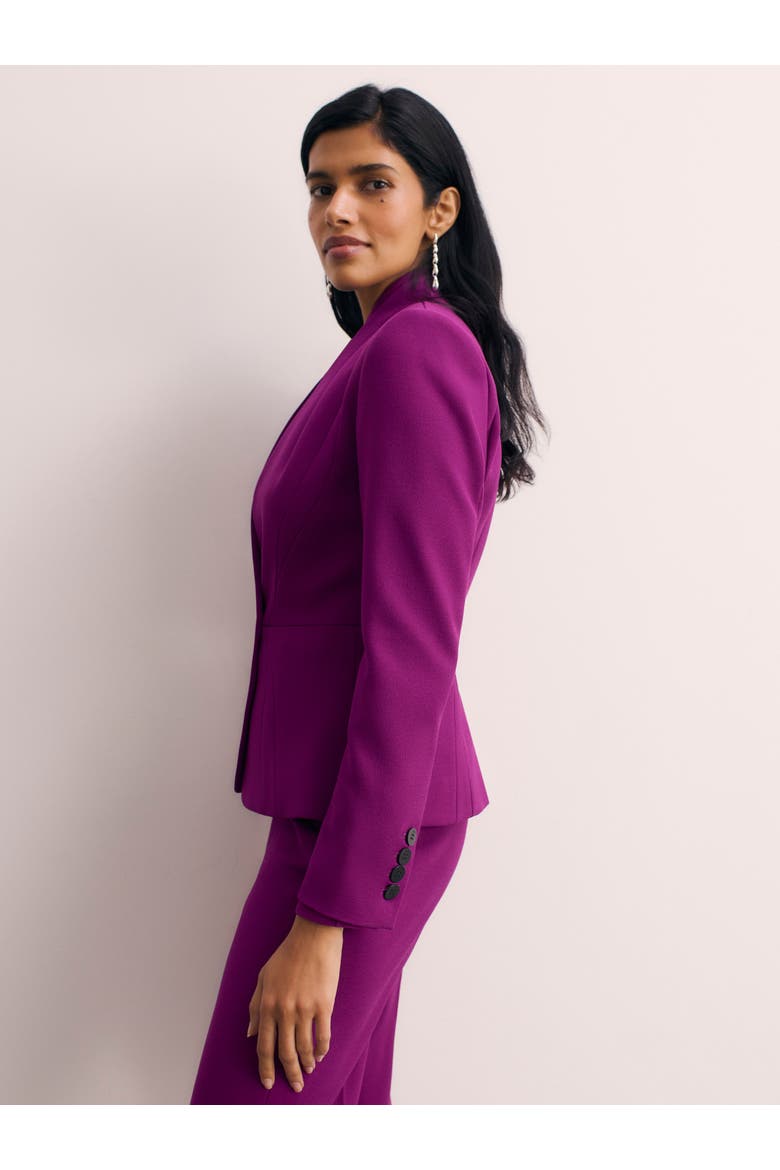 Arno Sculpt Stretch Crepe Blazer, Alternate, color, Purple