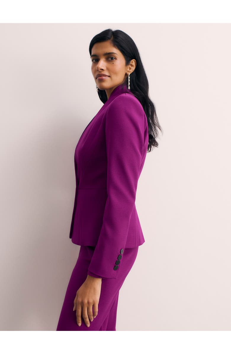 The Fold Arno Sculpt Stretch Crepe Blazer, Alternate, color, Purple
