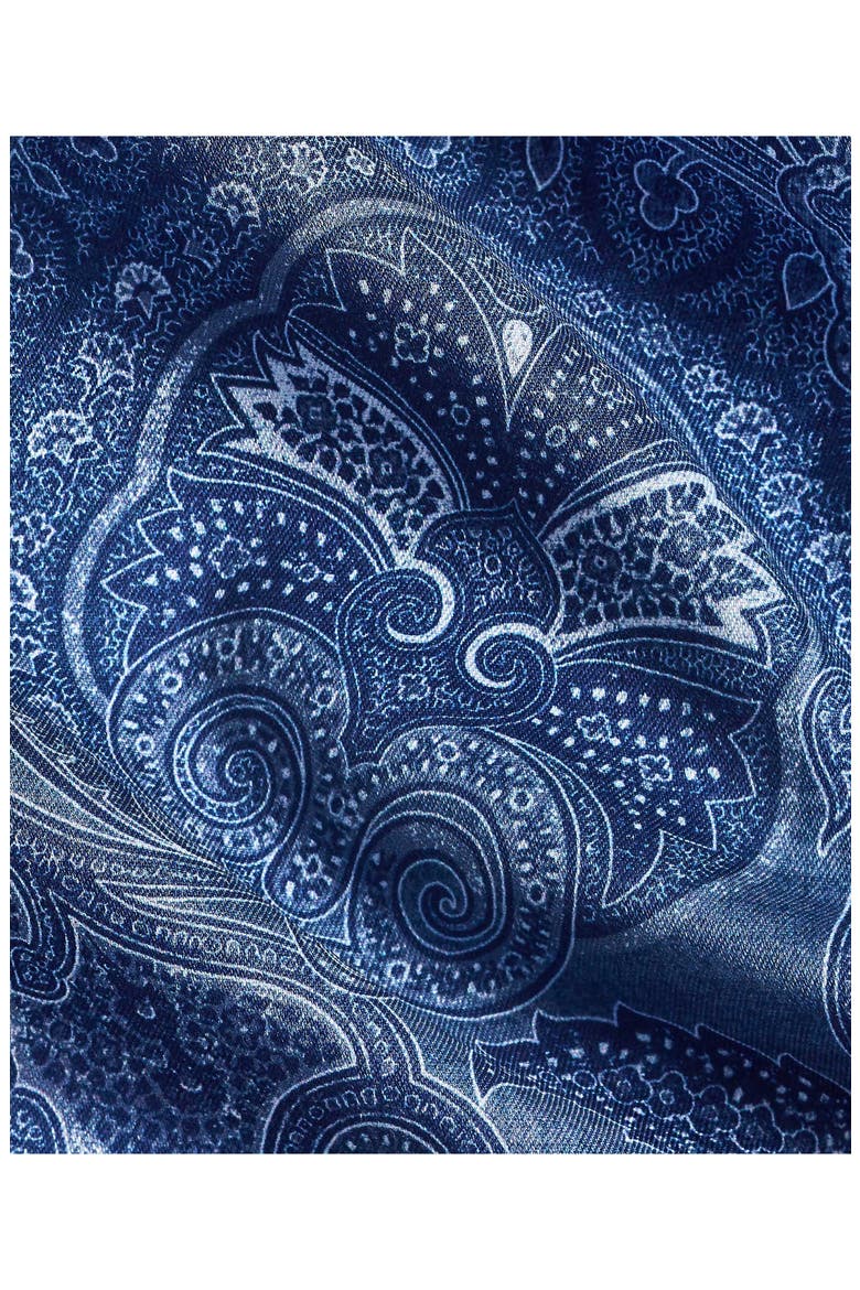 Paisley Print Sport Shirt, Alternate, color, NAVY