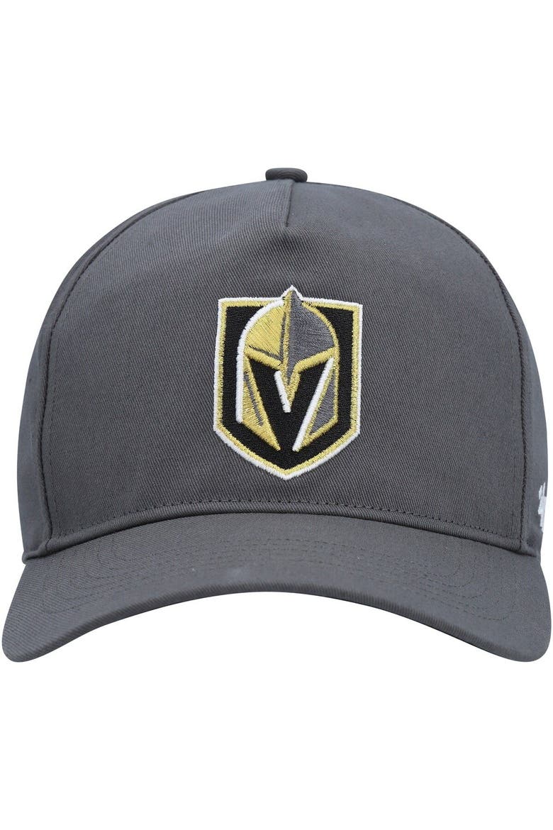 Men's '47 Charcoal Vegas Golden Knights Primary Hitch Snapback Hat, Alternate, color, Charcoal