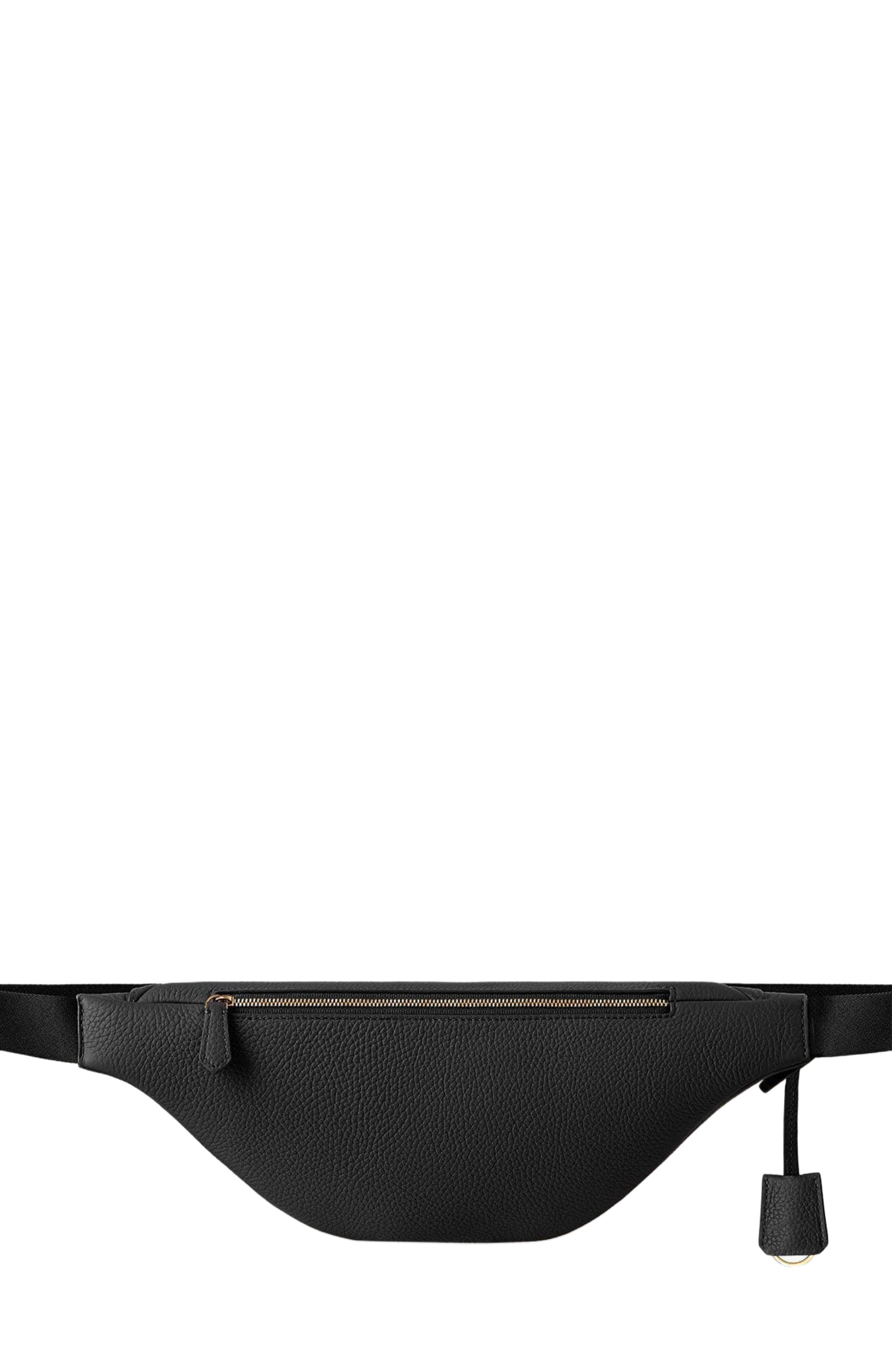 MAISON de SABRÉ Leather Sling Bag, Alternate, color, Black Caviar