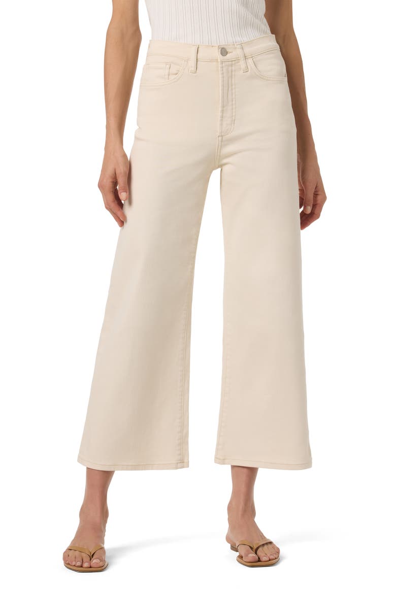 High Waist Ankle Wide Leg Jeans, Main, color, ECRU