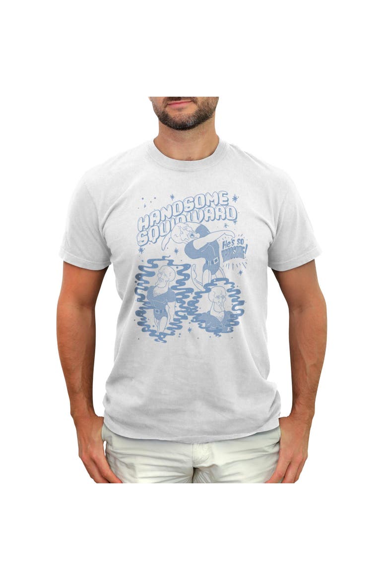 Men's SpongeBob SquarePants Handsome Squidward  Graphic T-Shirt, Main, color, White