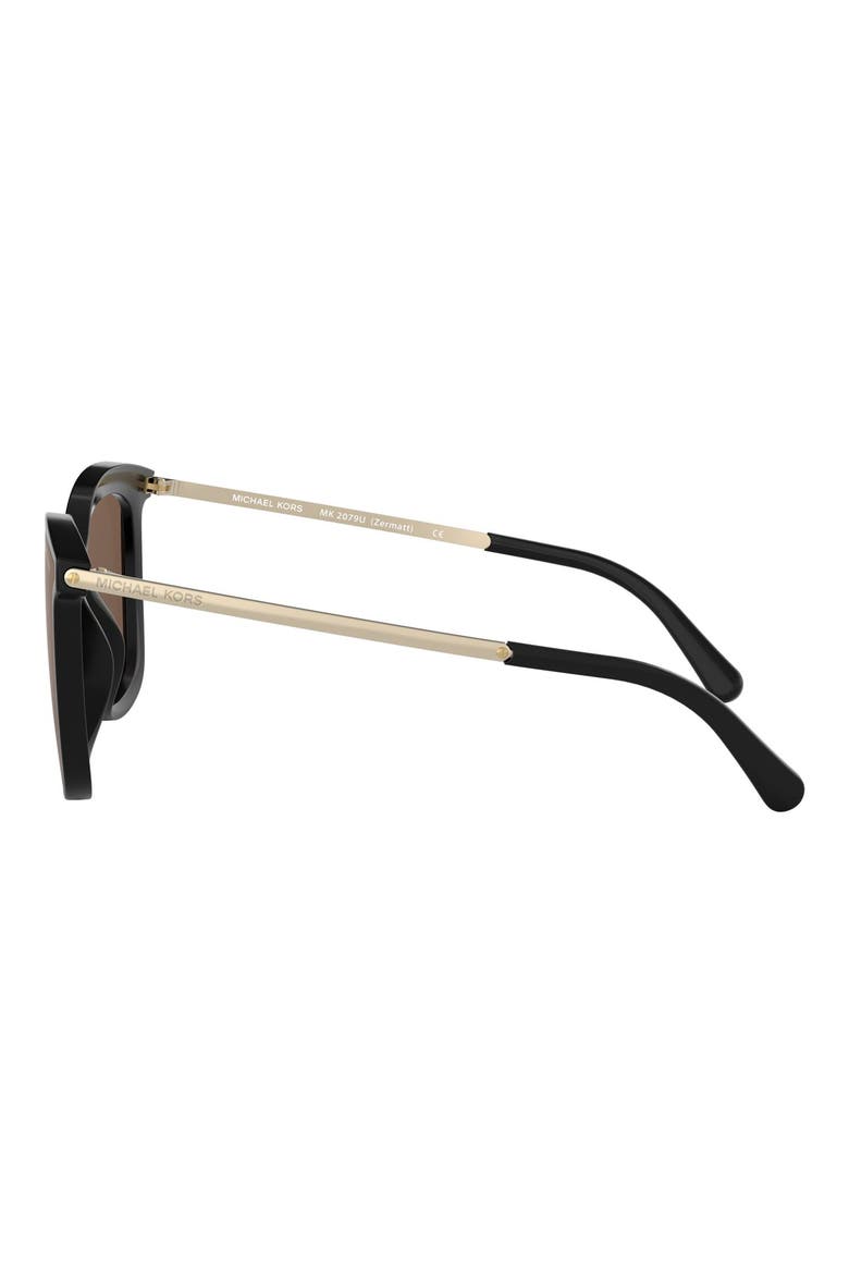 61mm Square Sunglasses, Alternate, color, BLACK