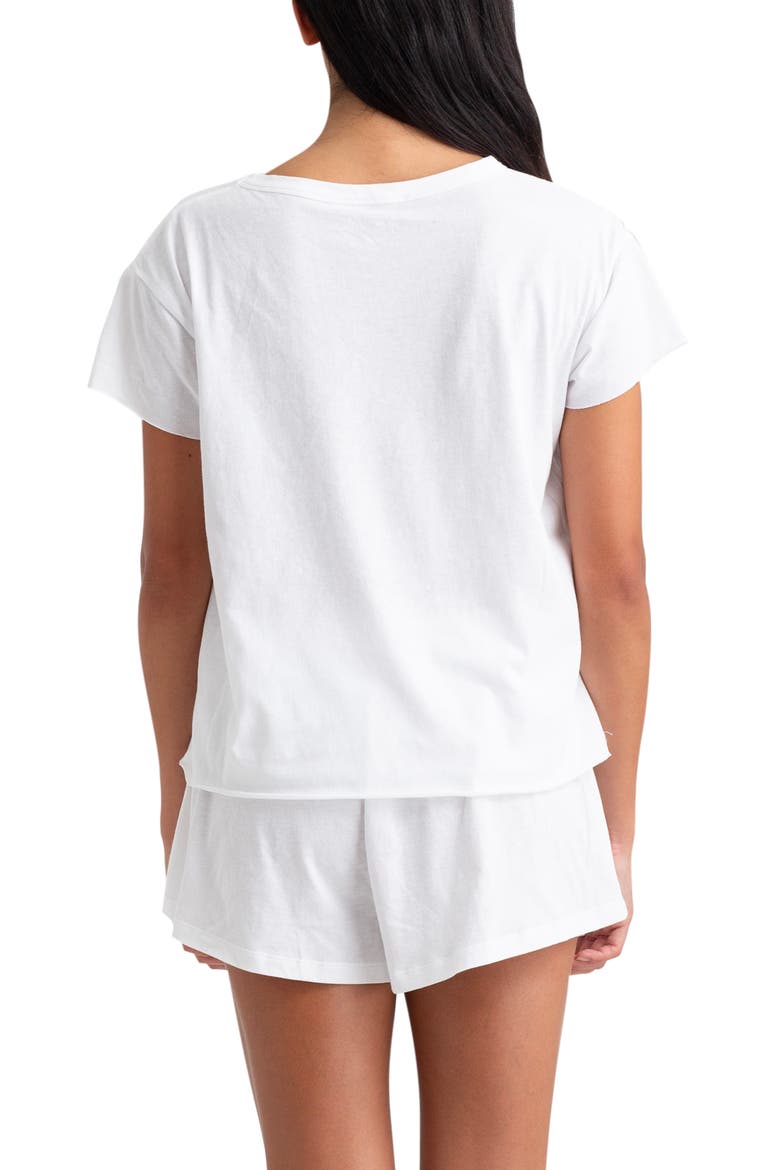 Boxy Organic Cotton Sleep T-Shirt, Alternate, color, WHITE