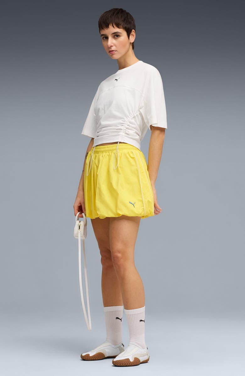 PUMA T7 Bubble Hem Miniskirt, Alternate, color, 