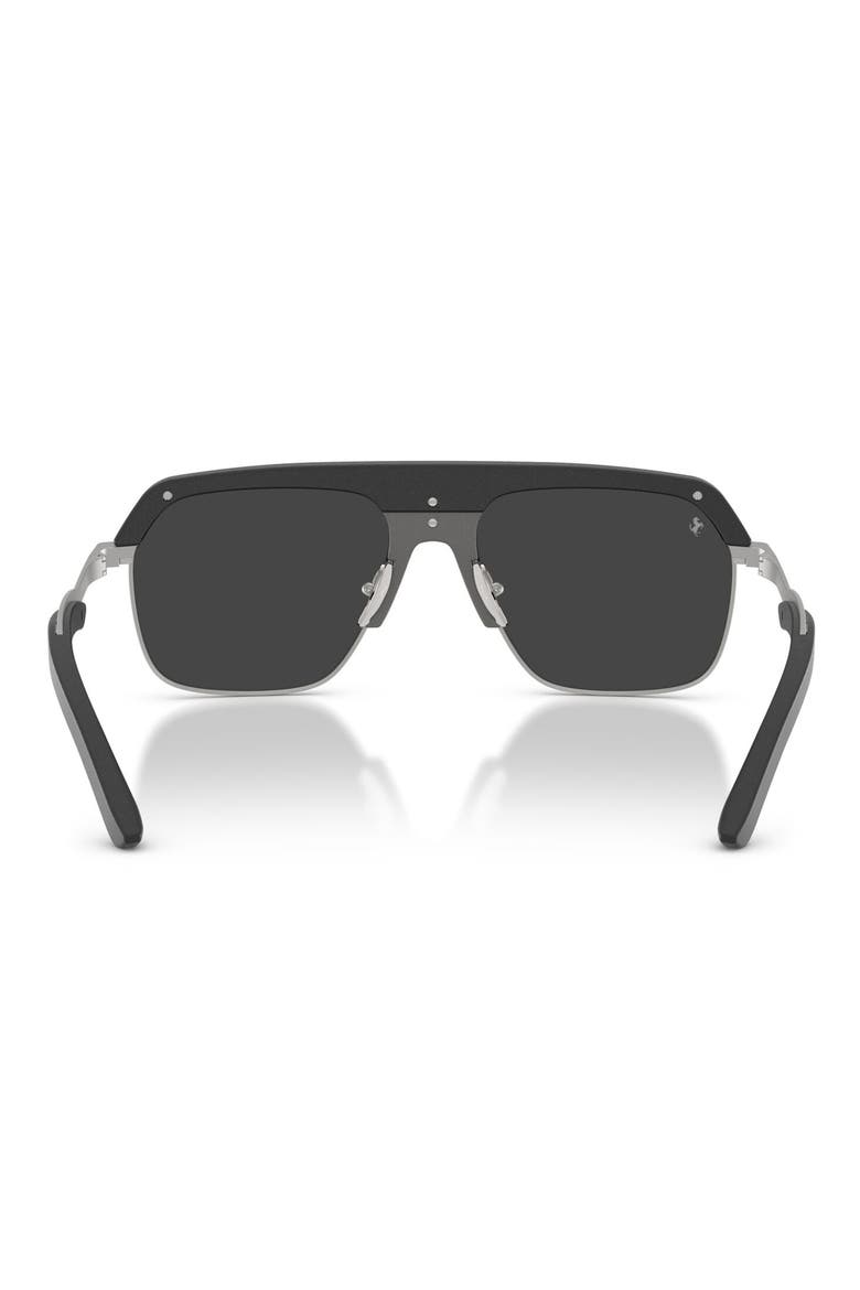 56mm Polarized Pillow Sunglasses, Alternate, color, BLACK / DARK GREY POLAR